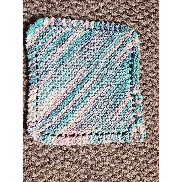 Lot of 10 Hand Crocheted Hot Pads Potholders Trivets Vintage - Picture 14 of 15